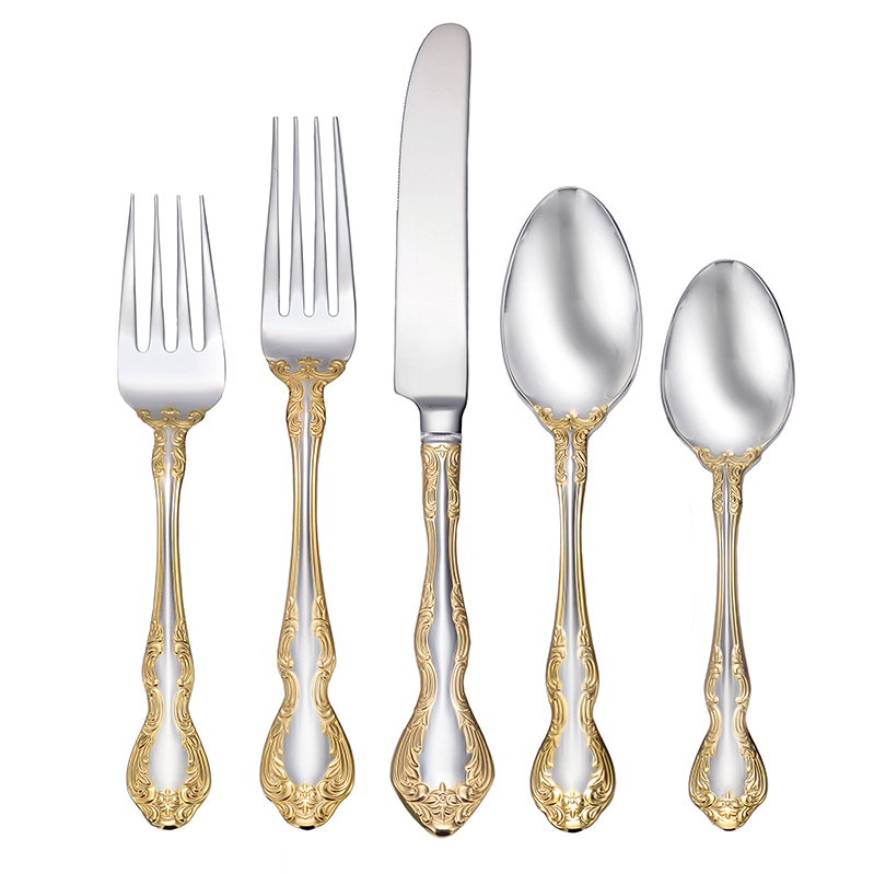 Oneida Michelangelo Traditional 45-Piece Stainless Steel Flatware Set