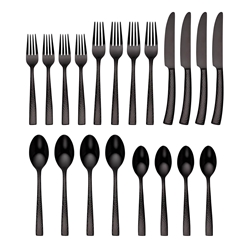 Argent Orf­vres Paris Gunmetal Titanium 20 piece, Service for 4 