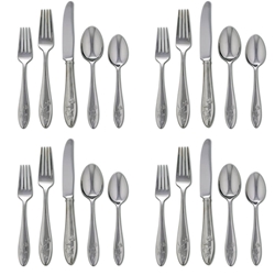 Lenox Butterfly Meadow 20 piece Stainless Flatware, Service for 4 