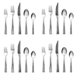 Lenox Continental Dining 20 piece Stainless Flatware, Service for 4 