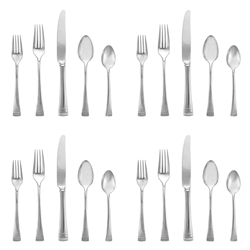 Lenox Federal Platinum 20 piece Stainless Flatware, Service for 4 