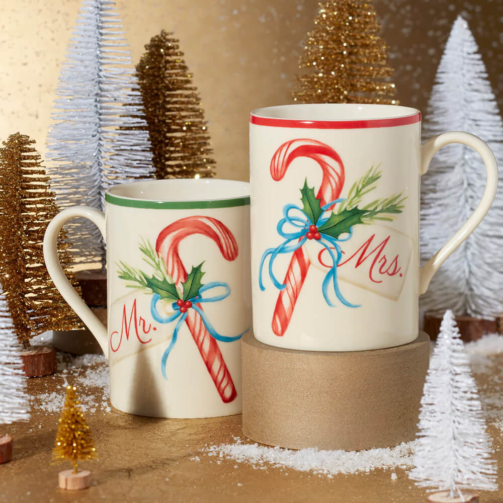 Lenox Mr & Mrs Holiday Mug Set - LN-895055