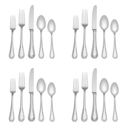 Lenox Venetian Lace 20 piece Stainless Flatware, Service for 4 