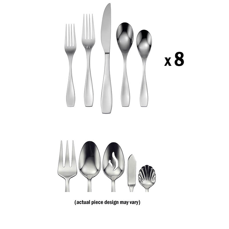 Oneida Calm 45 piece, Service for 8 - ON-H208045