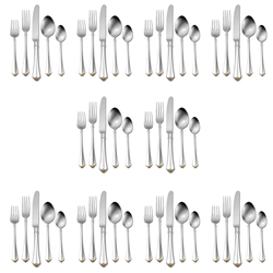 Oneida Golden Juilliard 50 piece, Service for 10 