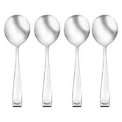 Oneida Moda Round Soup Spoons (Set of 4) bouillon spoon