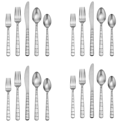 Oneida Satin Logan Square 20 piece, Service for 4 