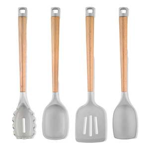 Skandia Beechwood 4pc Kitchen Tool Set